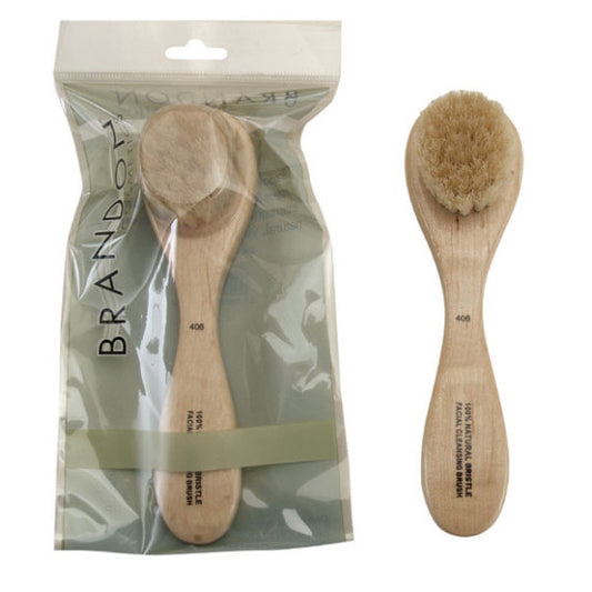 Cepillo facial de cerdas de jabalí 100 % natural, Brandon Cosmetics