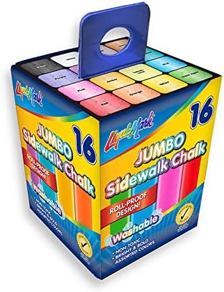 Juego de caja de gises, 16 colores surtidos JUMBO