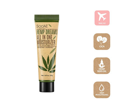 Soo'AE Hemp Dreams - Crema hidratante todo en uno 30g