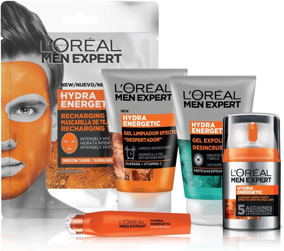 Mascarilla En Tela L'Oréal Paris Men Expert Hydra Energetic 30G Naranja