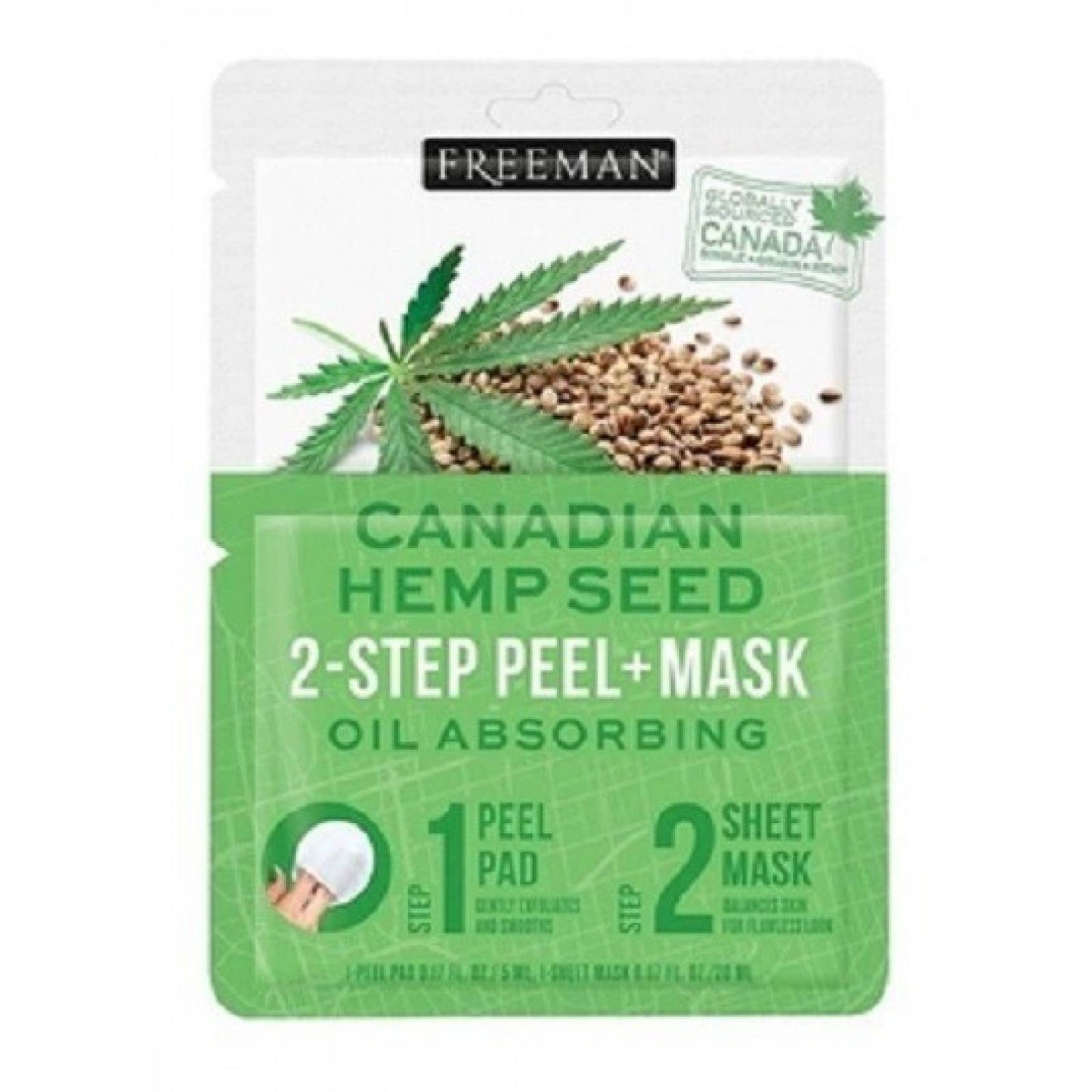 Mascarilla Facial Freeman Canadian Hemp Seed 2 Step