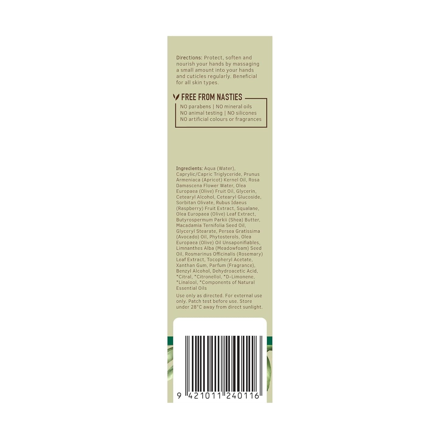 Crema De Manos Hidratante Olive Natural 75ml