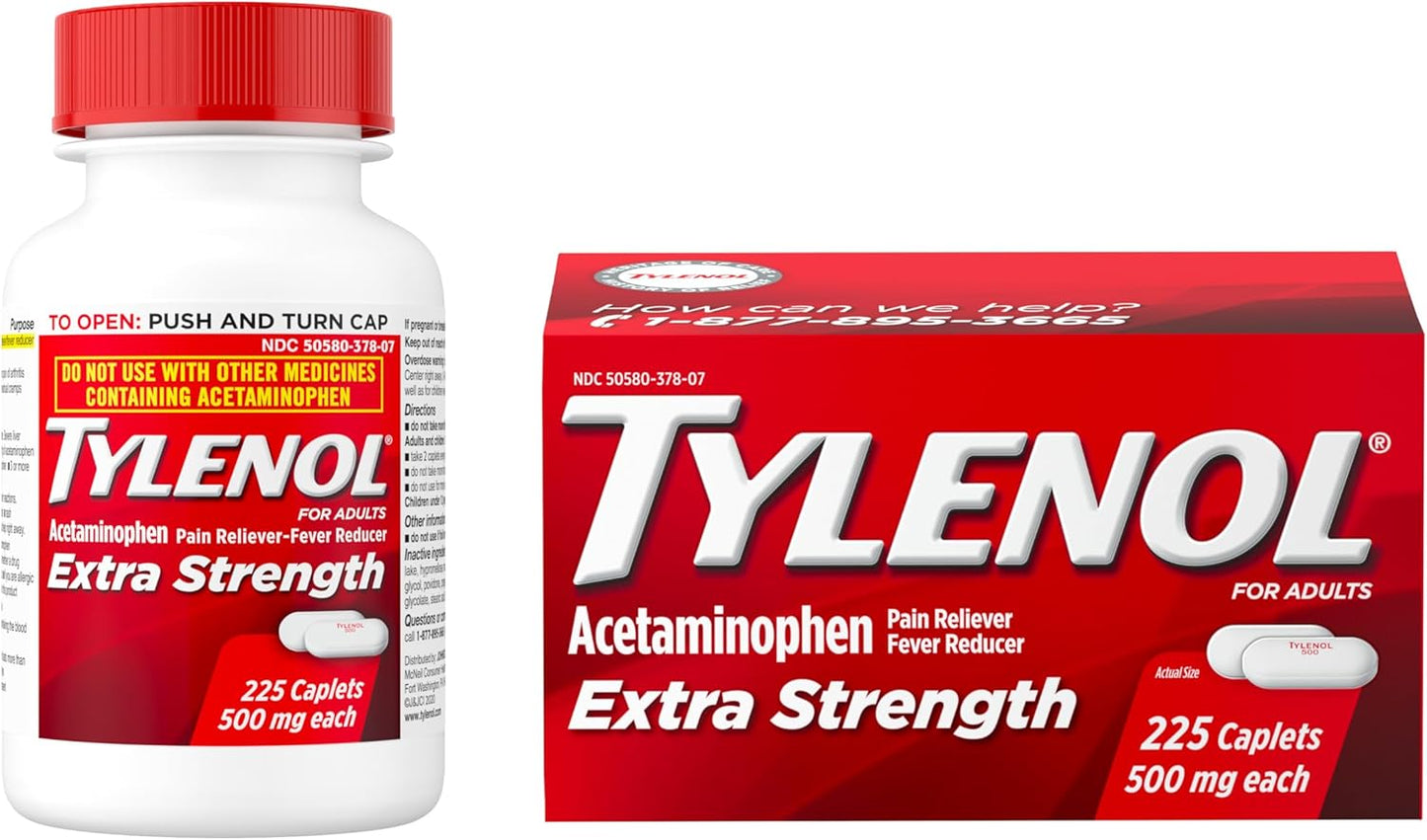 Tylenol Extra Strenght 500mg 225 Capsulas