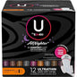 Toallas Femeninas Kotex All Nighter Ultrathin 12 Piezas