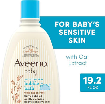 Jabón Aveeno Baby Sensitive Skin Bubble Bath 568ml