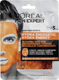 Mascarilla En Tela L'Oréal Paris Men Expert Hydra Energetic 30G Naranja