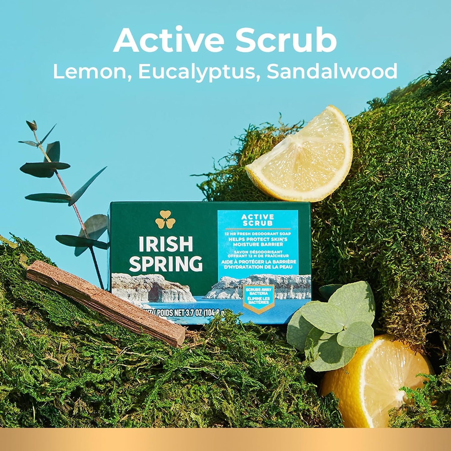 Jabones Irish Spring Active Scrub 6 Piezas