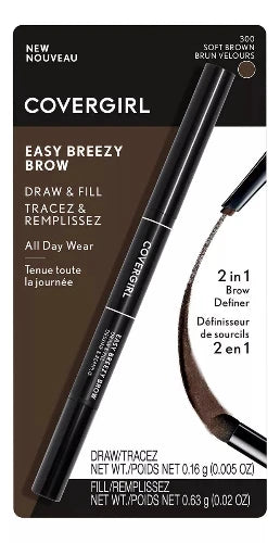 Delineador De Ceja Covergirl Easy Breezy Brow 2 In 1 Brow