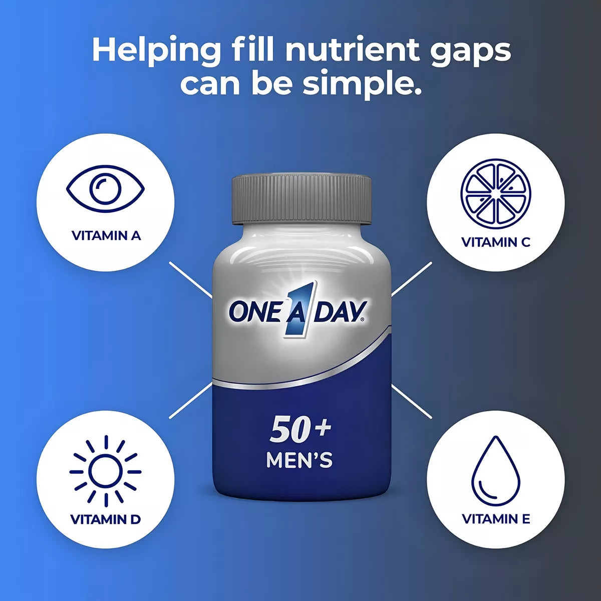 Vitaminas Men´s 50 + Hombre One A Day 100 Tabletas