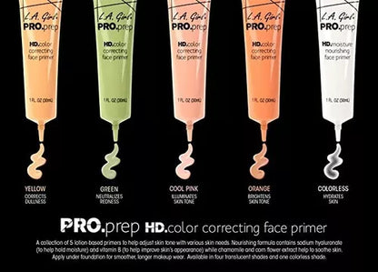 Prebase Hidratante Para Rostro L.a. Girl Pro Prep Hd 30ml