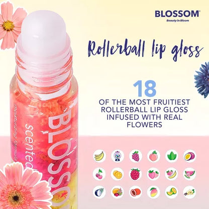 Blossom Gloss Roll On Lip Set 3 Piezas Color Vanilla / Chocolate / Strawberry