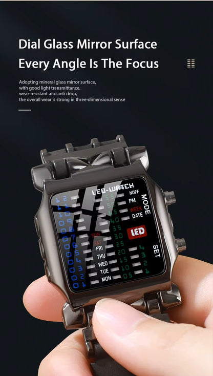 Reloj Binario Led de Hombre