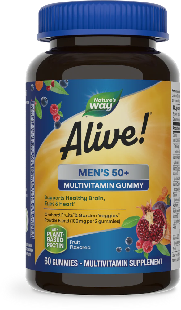 Gomitas Alive! Multivitamínas para Hombres 50+, 60 Gomitas