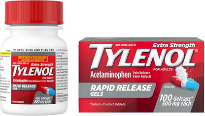 Tylenol Extra Fuerte Liberacion Rapida 500mg 100 Capsulas